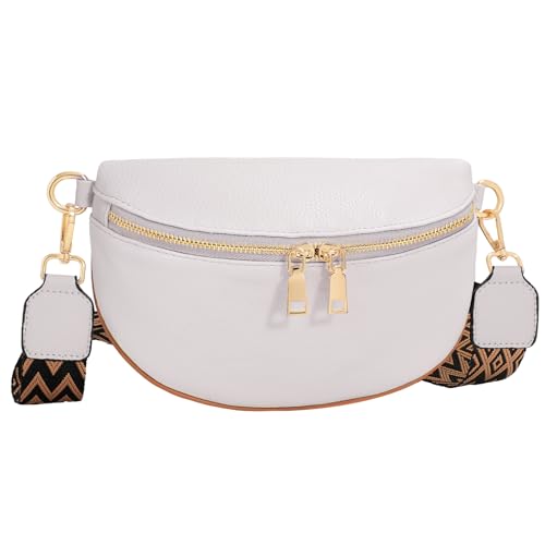 werforu umhängetasche damen klein, bauchtasche brusttasche kunstleder