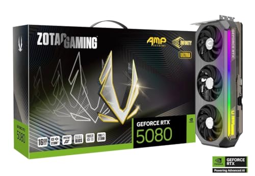 zotac rtx 5080 amp extreme grafikkarte 16 gb gddr6x 4k gaming