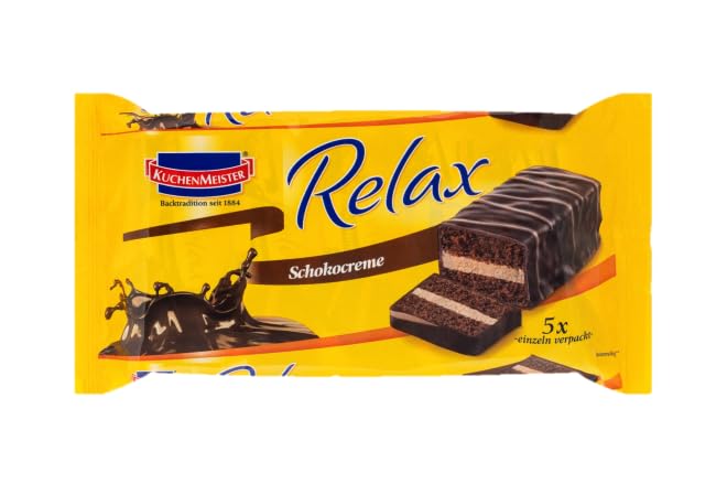 kuchenmeister kakao riegel 5er pack mit zartbitter schokolade und kreme 160g