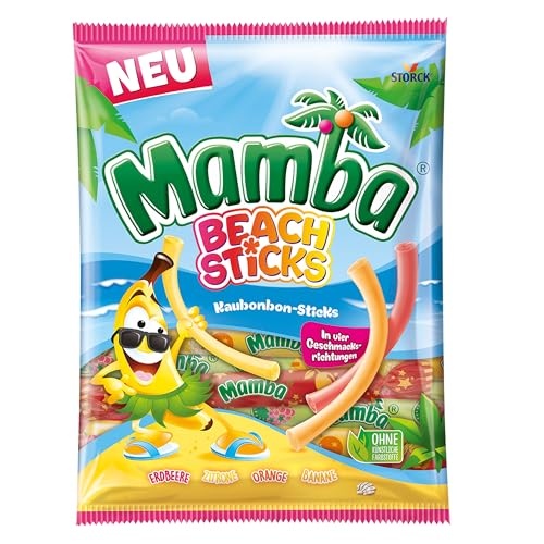 Mamba Beach Sticks 160g - Süßigkeiten in Fruchtgeschmack