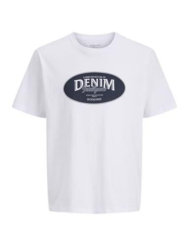 JACK & JONES Herren Jjedover Denim T-Shirt Short Sleeve O-Neck