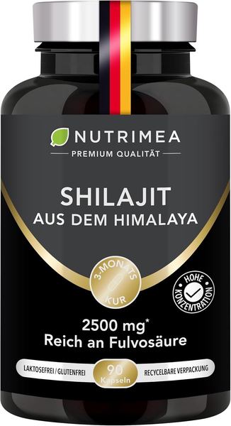 Shilajit Kapseln 2500mg hochdosiert | Himalaya | Nutrimea