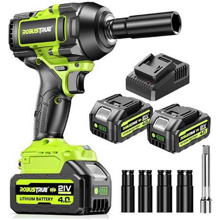 akku schlagschrauber set robustrue mit akkus und ladegerät für 64,99 euro