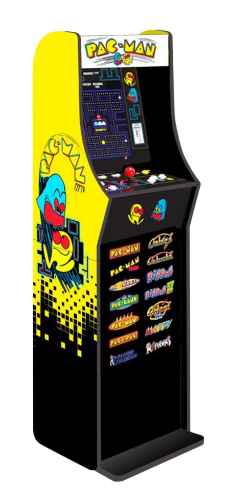 pac-man arcade maschine slim edition von arcade1up