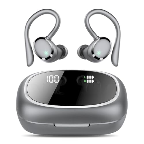 Produktbild: bluetooth kopfhörer sport kabellos 5.3 hi-fi stereo tiefer bass 72 std spielzeit ip7 wasserdicht in ear mit ohrhaken
