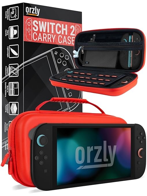 Orzly Tragetasche für Nintendo Switch 2 (2025), 7,9 Zoll Hartschalenetui