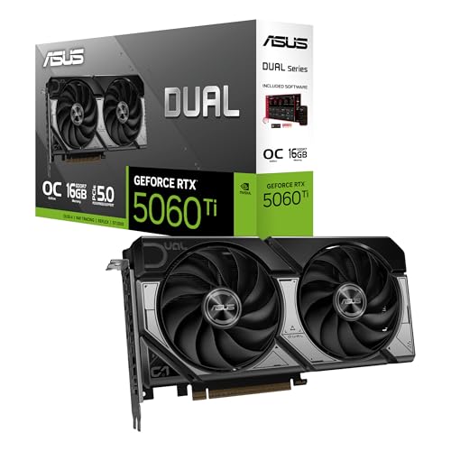 asus geforce rtx 5060 ti grafikkarte 16 gb dmi 2.1 b dual-rtx5060ti-o16g