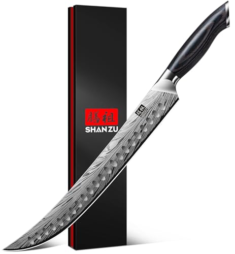 shan zu japanisches fleischermesser 30 cm pulverstahl brustmesser zum schneiden