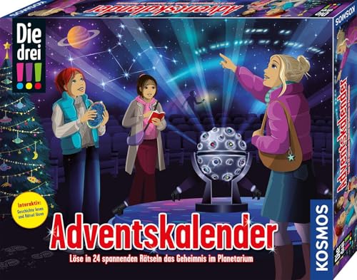 Die Drei !!! Adventskalender 2025, Rätsel im Planetarium, Spielzeug für Kinder ab 8