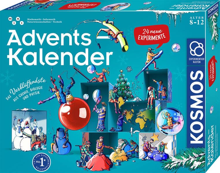 KOSMOS Adventskalender 2025 Experimentierkasten für Kinder, 661090