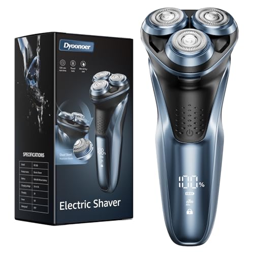 dyoonoer elektrorasierer herren, wasserdicht, nass und trocken, trimmer, reisesperre