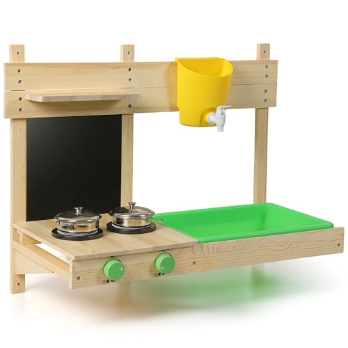 bluewood kleinkind spielküche holzspielzeug mit spielzeug essen und zubehör