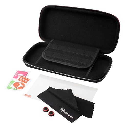 subsonic 5-in-1 set für nintendo switch 2, tragetasche, panzerglas, joystick-grips