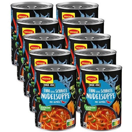 MAGGI Magic Asia Thai Style scharfe Nudelsuppe 10er Pack, 18,69
