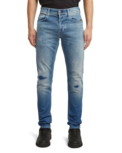 g-star herren slim jeans 3301 mehrfarben faded new moon 30w 32l