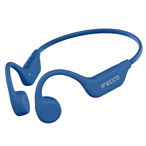ifecco knochenschall kopfhörer bluetooth 5.4 open ear kabellos wasserdicht mikrofon für sport