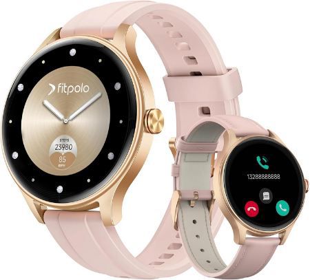 Produktbild: fitpolo smartwatch 1,27 zoll amoled mit sportmodi für 22,49 euro statt 90 euro