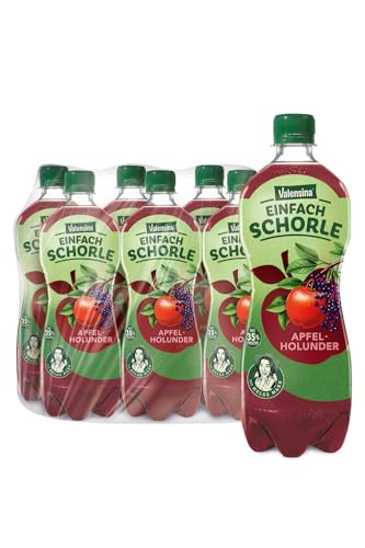 valensina einfachsorle apfel-holunder 0,75l 6er pack umweltfreundlich sparen