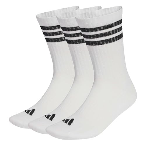 adidas 3 Stripes Crew Socken Unisex 3 Paar Gepolstert Sportbekleidung
