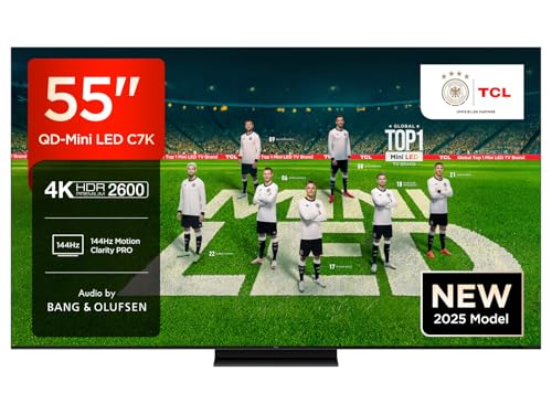 Produktbild: tcl 55c7k 55 zoll qd-mini-led hdr 4k 2600 nits fernseher + 10 fach payback