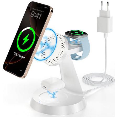 ckfn induktive 3in1 ladestation mit magsafe und qi, 14,99 euro statt 30 euro