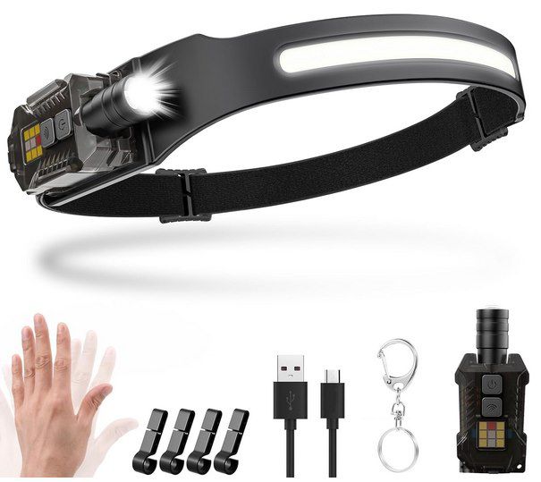 led stirnlampe 2000lm mit 9 modi und uv licht für 8,39 oder 2 für 11,99