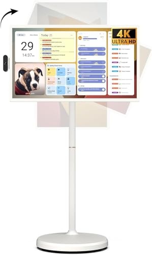 apolosign 32 zoll 4k uhd smart portable tv android os touchscreen schwenkbar