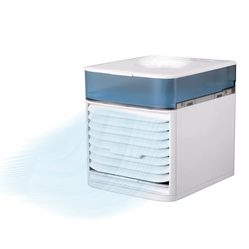 Produktbild: mobile klimageräte, yarvoney luftkühler, tragbare klimaanlage für büro, usb ventilator, luftbefeuchter mit nachtlicht