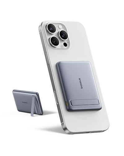 baseus magsafe powerbank 5000mah, qi2 zertifiziert, wireless, 20w usb