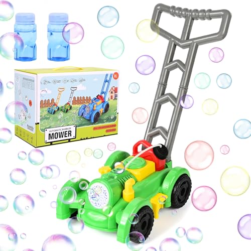 apritsce seifenblasen rasenmäher für kinder, bubble machine gartenspielzeug 1-3 jahre