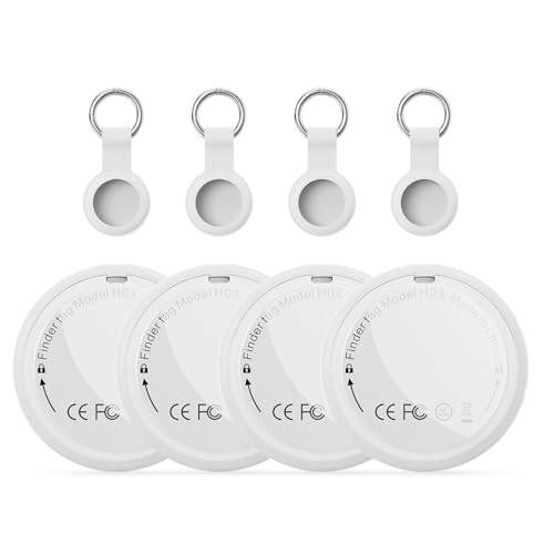 gps tracker air tracker tag 4-pack für apple wo ist, wasserdicht, bluetooth, austauschbare batterie