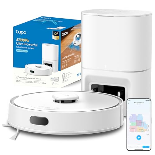 tapo rv30 max plus saugroboter mit sprachsteuerung, weiß