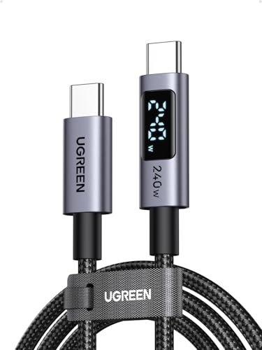 UGREEN USB-C Kabel 240W, E-Marker Chip, PD3.1, Digital Display, 480 Mbps