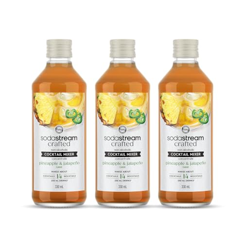 sodastream ananas jalapeno chili cocktail sirup alkoholfrei 330 ml für cocktails mocktails