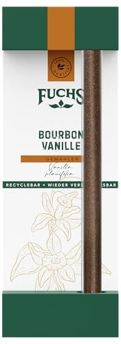 Bourbon Vanille gemahlen - Fuchs Gewürze, 6 g im Glas, recyclebar, natürlich