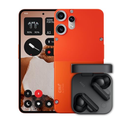 cmf phone 2 pro 128gb orange mit mf buds 2 dunkelgrau inklusive