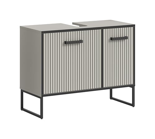 Produktbild: badunterschrank xonox.home bagna 80x63x36 cm 2 türen 4 fächer höhenverstellbar FSC