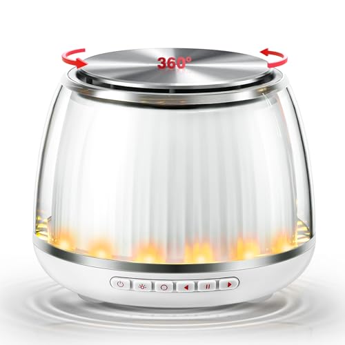 Produktbild: xrdzyxgs bluetooth lautsprecher mit led licht, 360 drehbar, 8w stereoklang