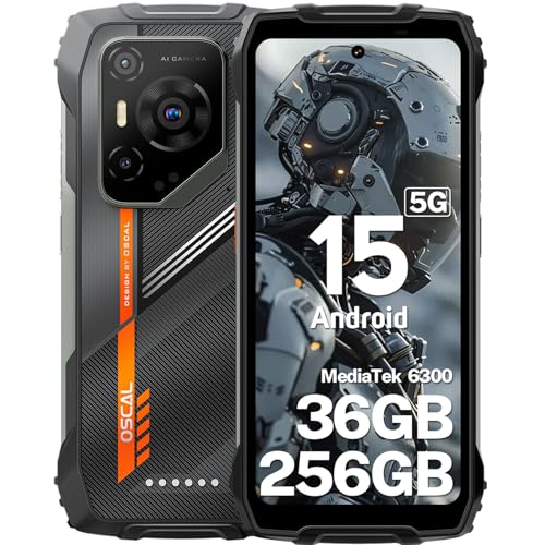 Outdoorsmartphone oscarl pilot 3 ai 5g, 6,78" 120hz, 36gb+256gb, 7500mah, 50mp