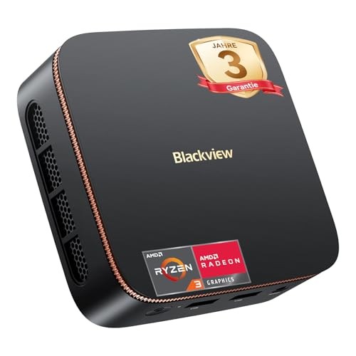 Blackview MP20 Mini PC AMD Ryzen 3300U, 16GB RAM, 512GB, 4K@60Hz, Win11 Pro