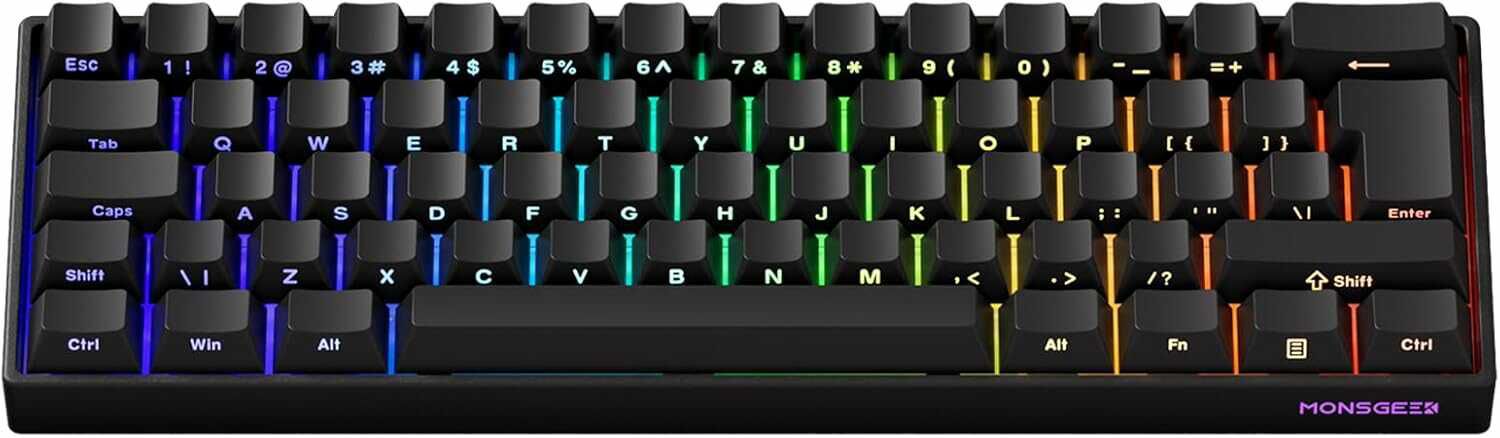 gaming-tastatur MONSGEEK FUN60 PRO mit magnetic switches, iso-layout, 46,19