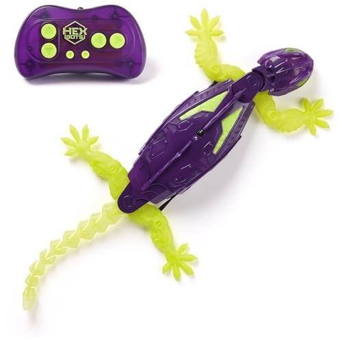 Hex Bots RC-Gecko mit LED-Augen, Glow-in-the-Dark-Beinen, kletternd
