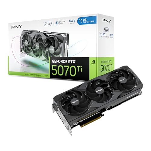 pny geforce rtx 5070 ti grafikkarte 16gb overclocked triple fan dlss 4