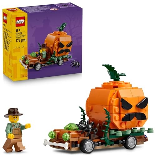 LEGO Pickup mit Halloweenkürbis, Farmer Minifigur, 40822, ab 8 Jahre