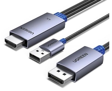 ugreen hdmi auf displayport kabel 4k 60hz für 23,99 euro statt 29 euro