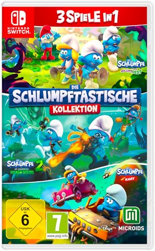 Produktbild: schlumpftastische kollektion, 3 spiele in 1 für nintendo switch
