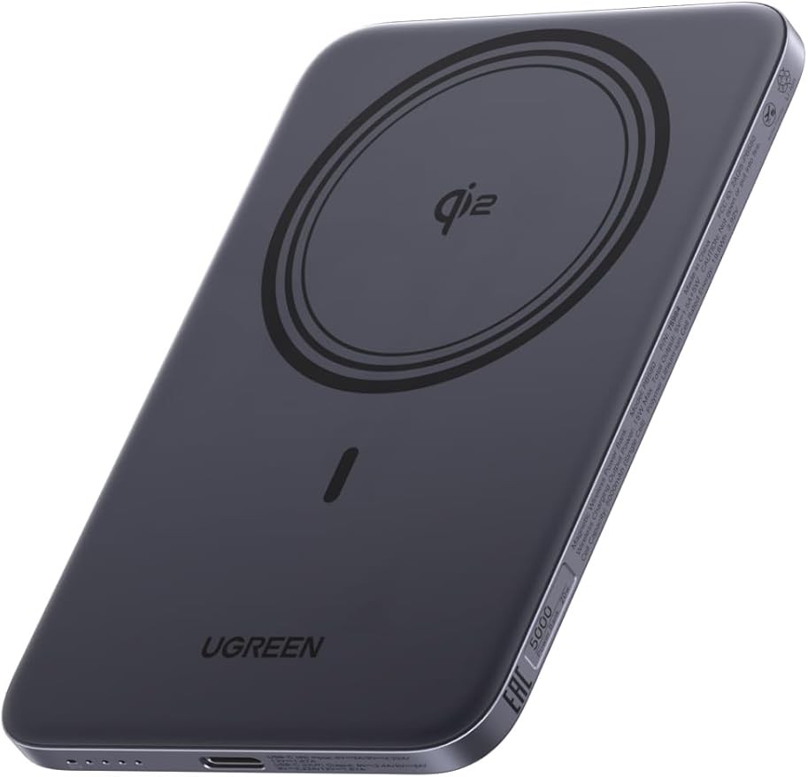 UGREEN MagFlow 5000mAh Powerbank | 19,6 Wh, tragbare Energiequelle