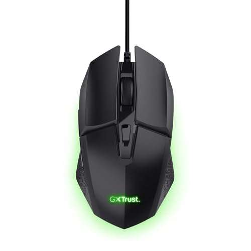 vylax gaming maus gxtrust 1109 mit 6 programmierbaren tasten, 200-6400 dpi, schwarz