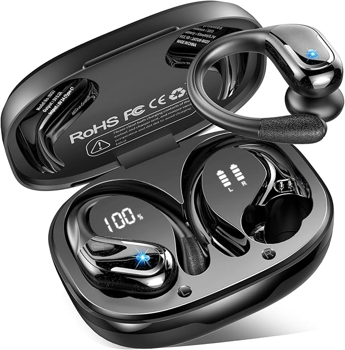 bluetooth kopfhörer sport in ear kabellos 75std 5.4 hi-fi stereo ip-x8 wasserdicht
