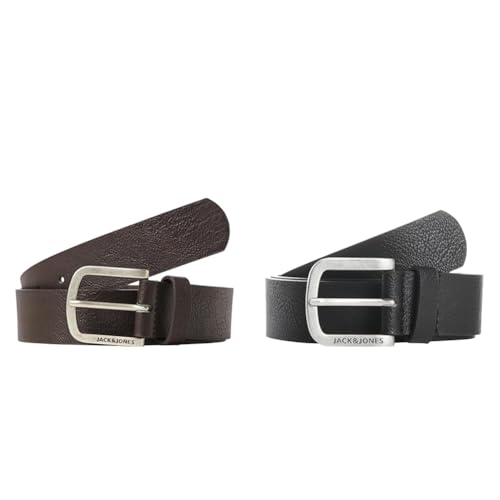 jack & jones jacharry gürtel schwarz braun 105 cm